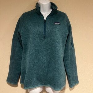 Patagonia Deep Teal Half-Zip Fleece